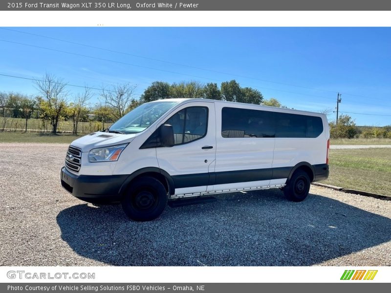 Oxford White / Pewter 2015 Ford Transit Wagon XLT 350 LR Long