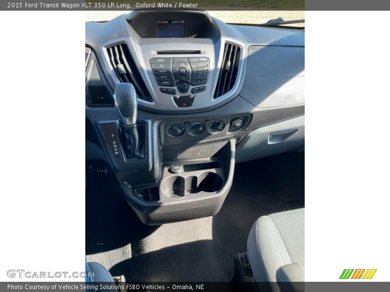 Oxford White / Pewter 2015 Ford Transit Wagon XLT 350 LR Long