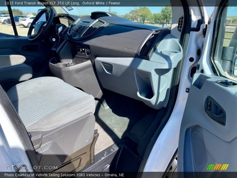Oxford White / Pewter 2015 Ford Transit Wagon XLT 350 LR Long