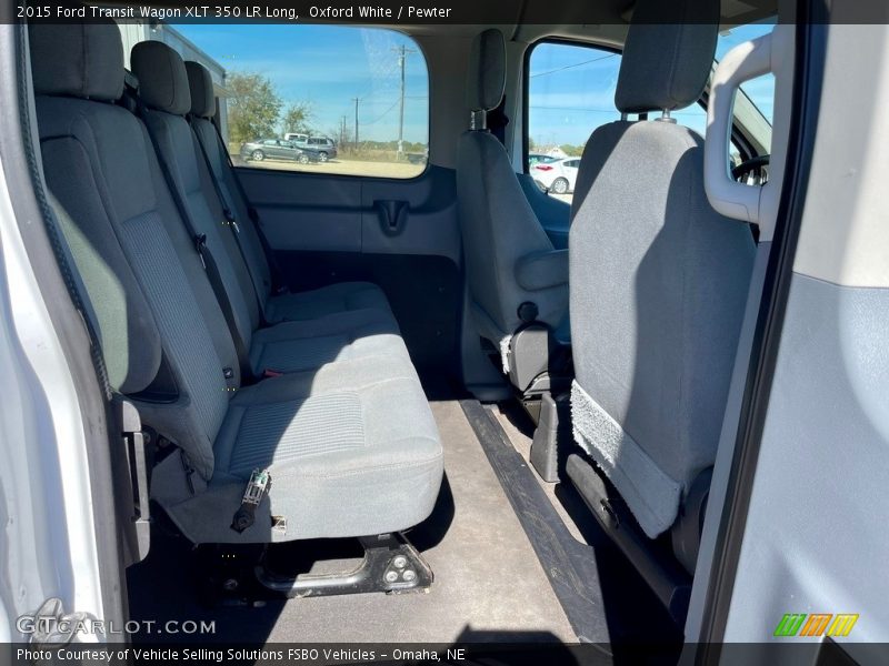 Oxford White / Pewter 2015 Ford Transit Wagon XLT 350 LR Long