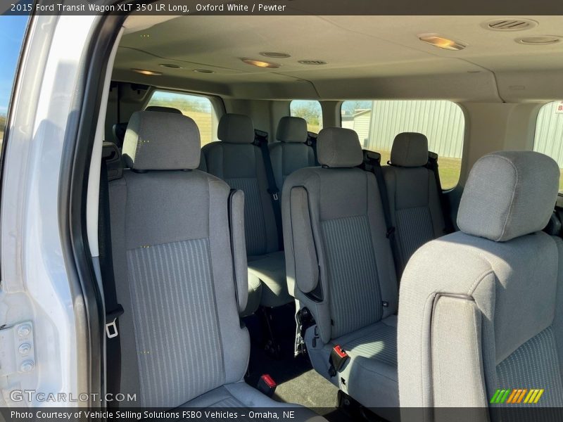 Oxford White / Pewter 2015 Ford Transit Wagon XLT 350 LR Long