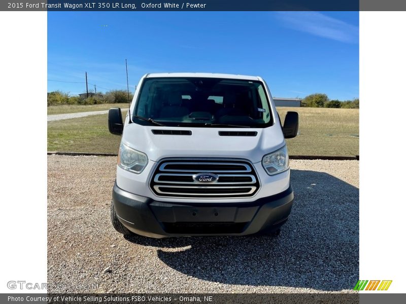 Oxford White / Pewter 2015 Ford Transit Wagon XLT 350 LR Long
