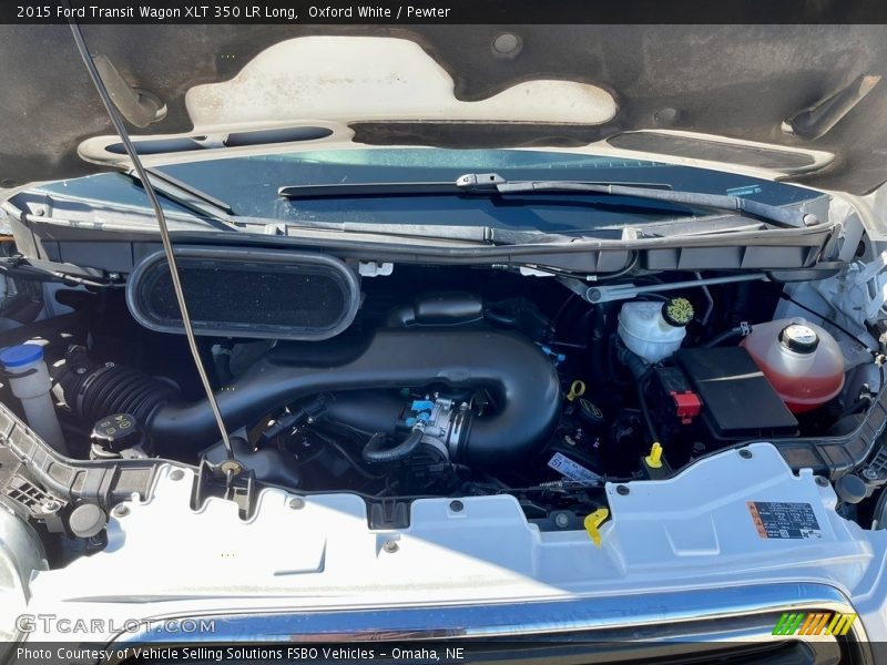 Oxford White / Pewter 2015 Ford Transit Wagon XLT 350 LR Long