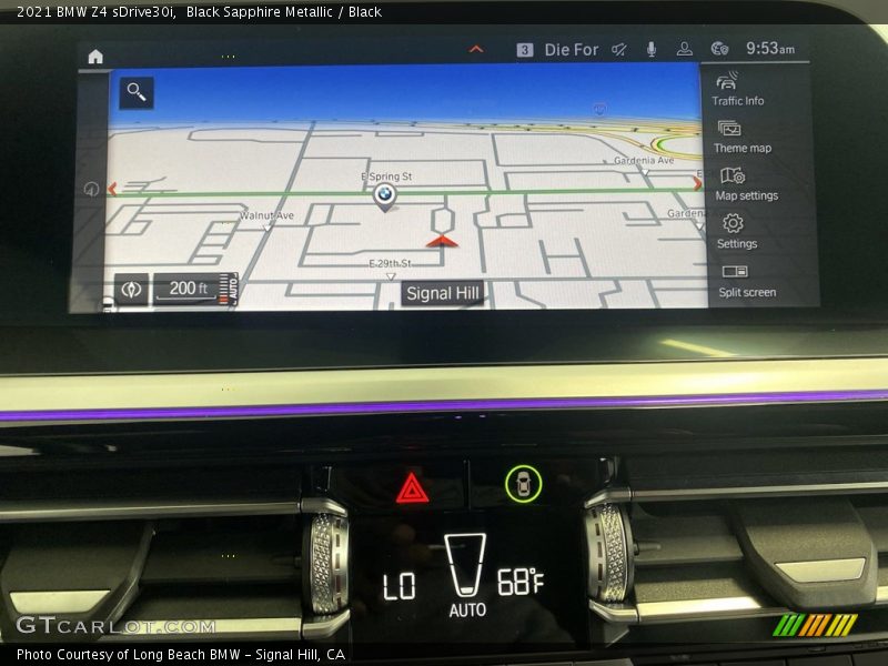 Navigation of 2021 Z4 sDrive30i