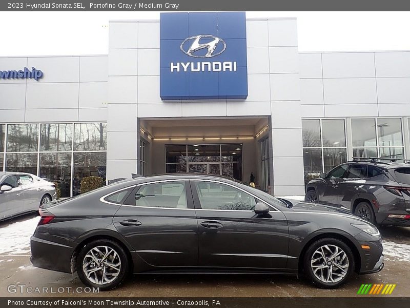 Portofino Gray / Medium Gray 2023 Hyundai Sonata SEL