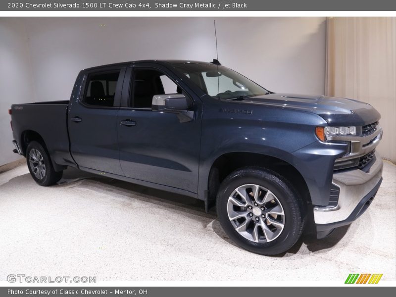 Shadow Gray Metallic / Jet Black 2020 Chevrolet Silverado 1500 LT Crew Cab 4x4