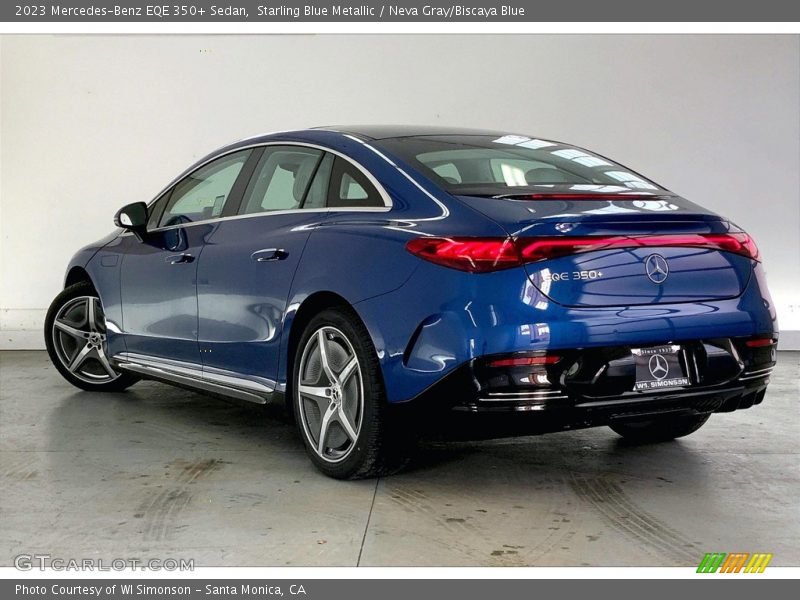 Starling Blue Metallic / Neva Gray/Biscaya Blue 2023 Mercedes-Benz EQE 350+ Sedan
