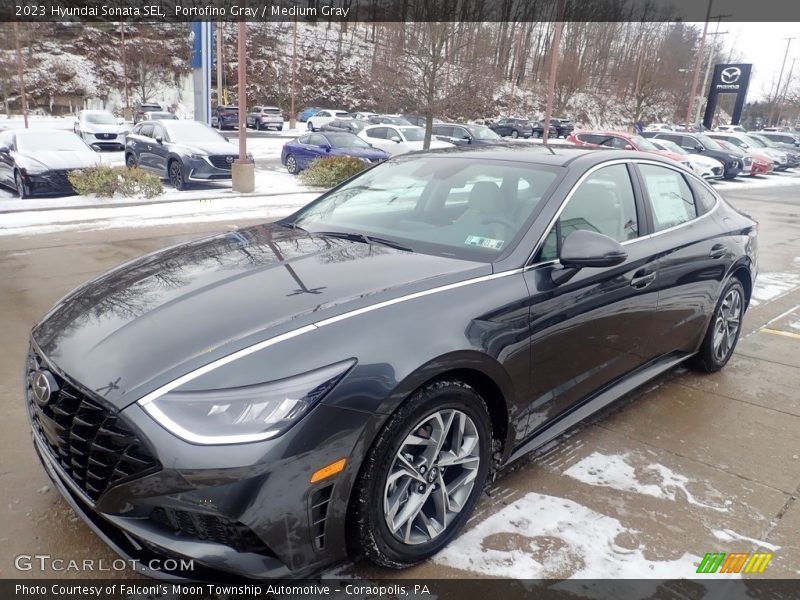 Portofino Gray / Medium Gray 2023 Hyundai Sonata SEL