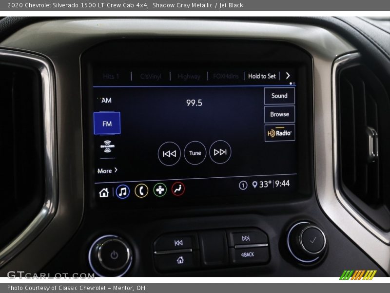 Shadow Gray Metallic / Jet Black 2020 Chevrolet Silverado 1500 LT Crew Cab 4x4