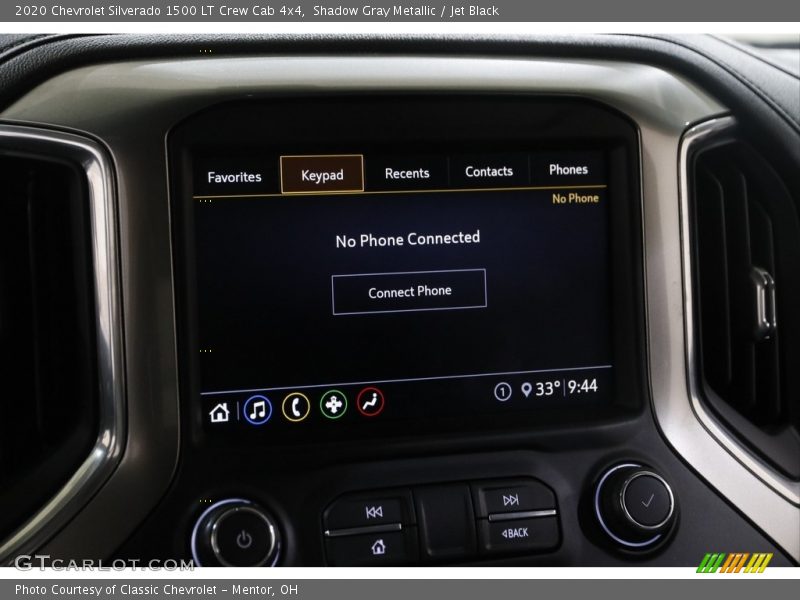 Shadow Gray Metallic / Jet Black 2020 Chevrolet Silverado 1500 LT Crew Cab 4x4