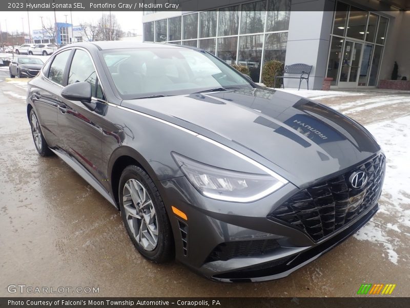 Portofino Gray / Medium Gray 2023 Hyundai Sonata SEL