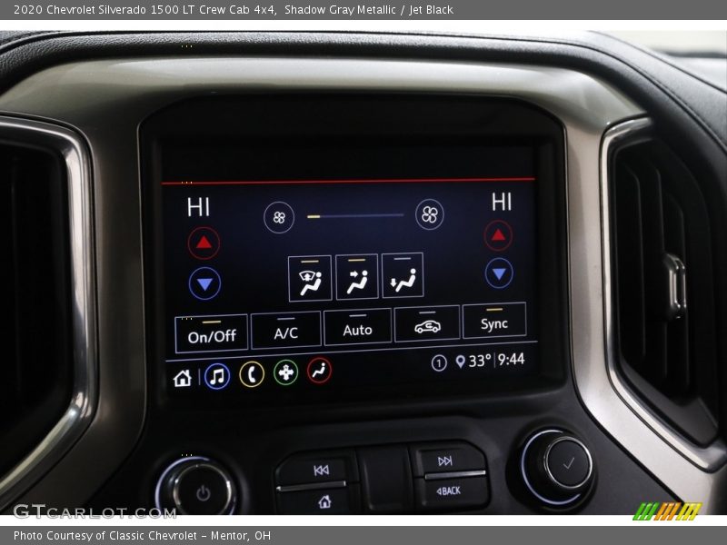 Shadow Gray Metallic / Jet Black 2020 Chevrolet Silverado 1500 LT Crew Cab 4x4