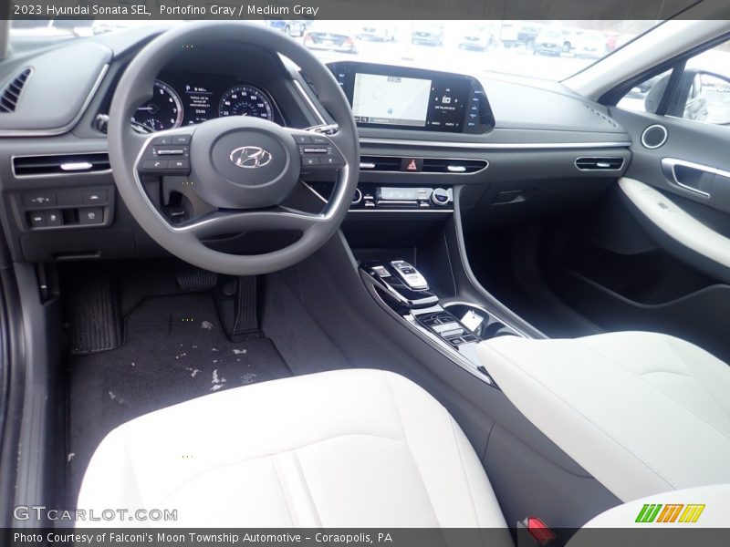Portofino Gray / Medium Gray 2023 Hyundai Sonata SEL