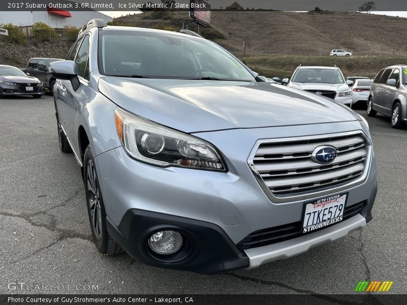 Ice Silver Metallic / Slate Black 2017 Subaru Outback 3.6R Limited