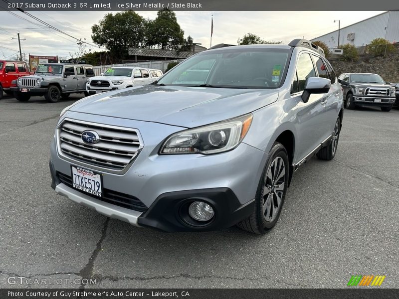 Ice Silver Metallic / Slate Black 2017 Subaru Outback 3.6R Limited