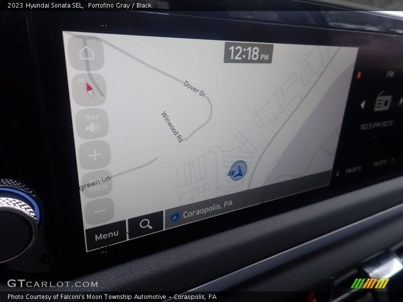 Portofino Gray / Black 2023 Hyundai Sonata SEL