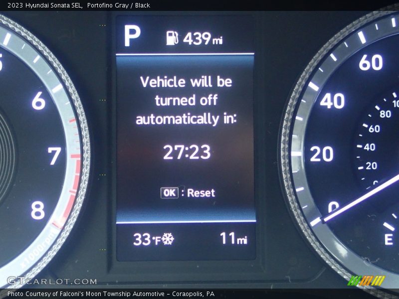 Portofino Gray / Black 2023 Hyundai Sonata SEL