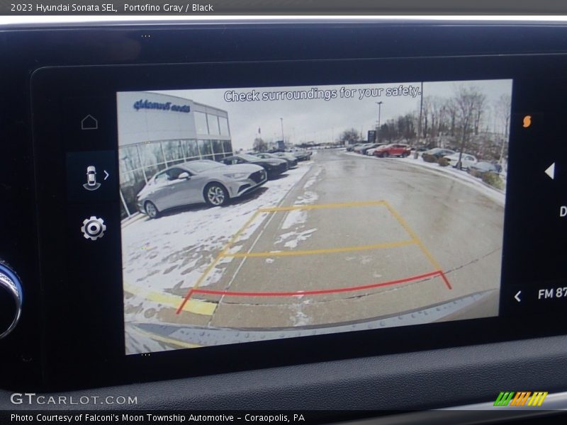 Portofino Gray / Black 2023 Hyundai Sonata SEL
