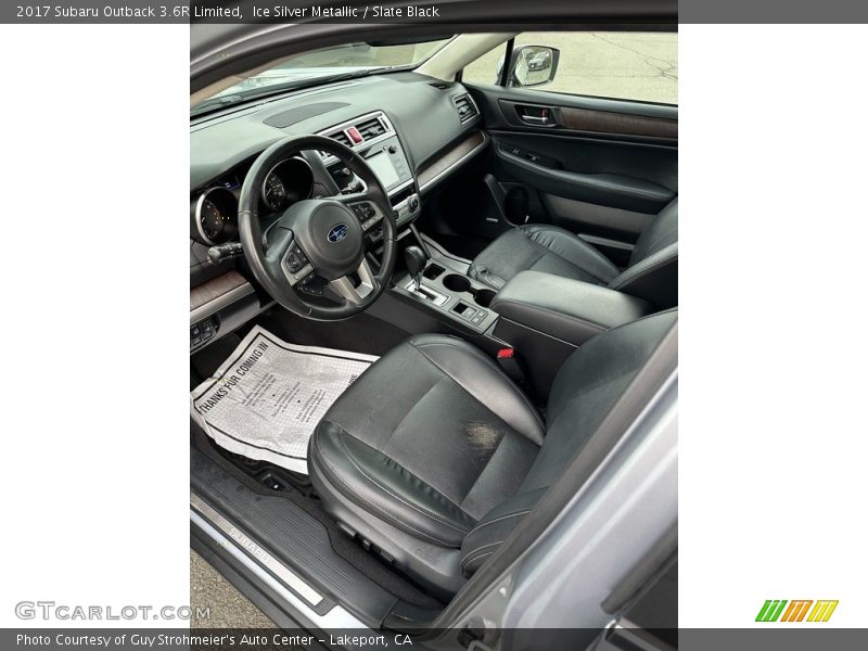 Ice Silver Metallic / Slate Black 2017 Subaru Outback 3.6R Limited