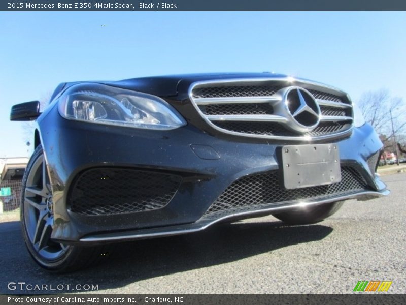 Black / Black 2015 Mercedes-Benz E 350 4Matic Sedan