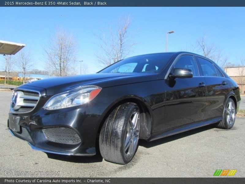 Black / Black 2015 Mercedes-Benz E 350 4Matic Sedan