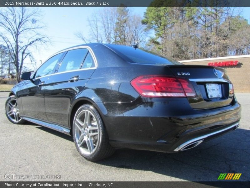 Black / Black 2015 Mercedes-Benz E 350 4Matic Sedan
