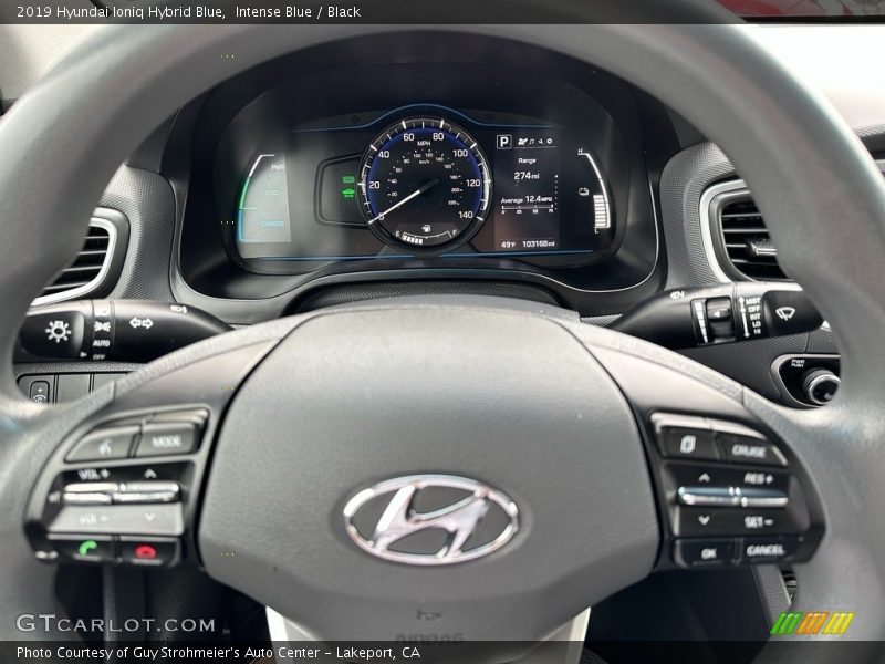 Intense Blue / Black 2019 Hyundai Ioniq Hybrid Blue