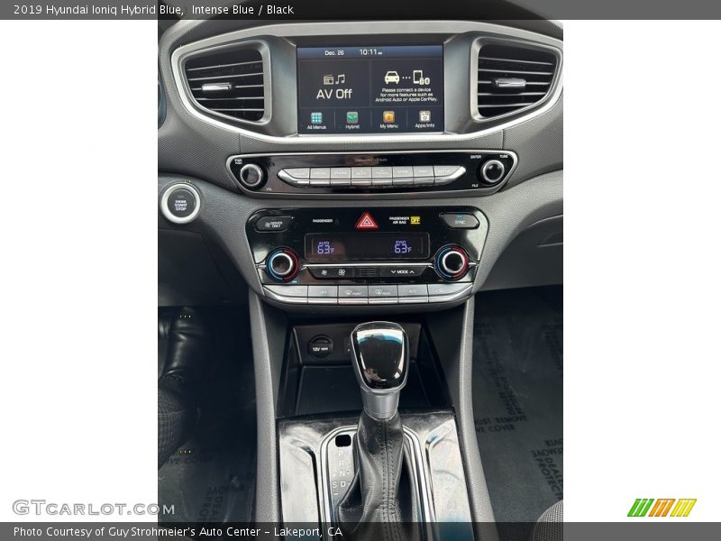 Intense Blue / Black 2019 Hyundai Ioniq Hybrid Blue