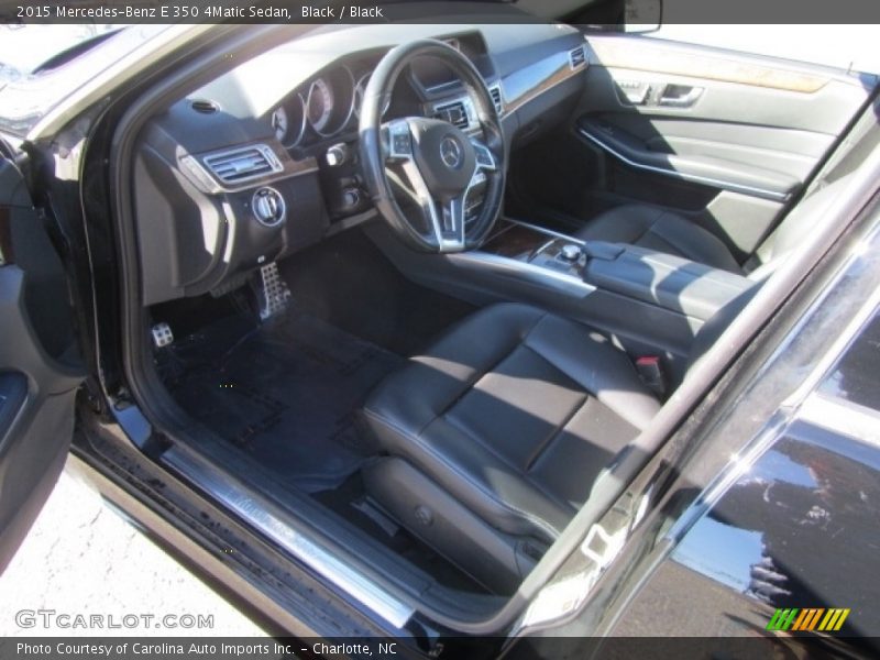Black / Black 2015 Mercedes-Benz E 350 4Matic Sedan