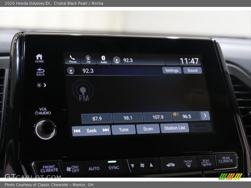 Crystal Black Pearl / Mocha 2020 Honda Odyssey EX