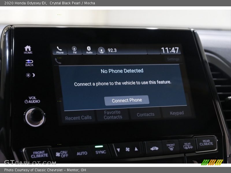 Crystal Black Pearl / Mocha 2020 Honda Odyssey EX