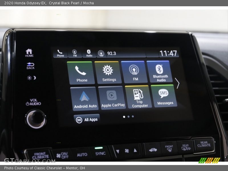Crystal Black Pearl / Mocha 2020 Honda Odyssey EX