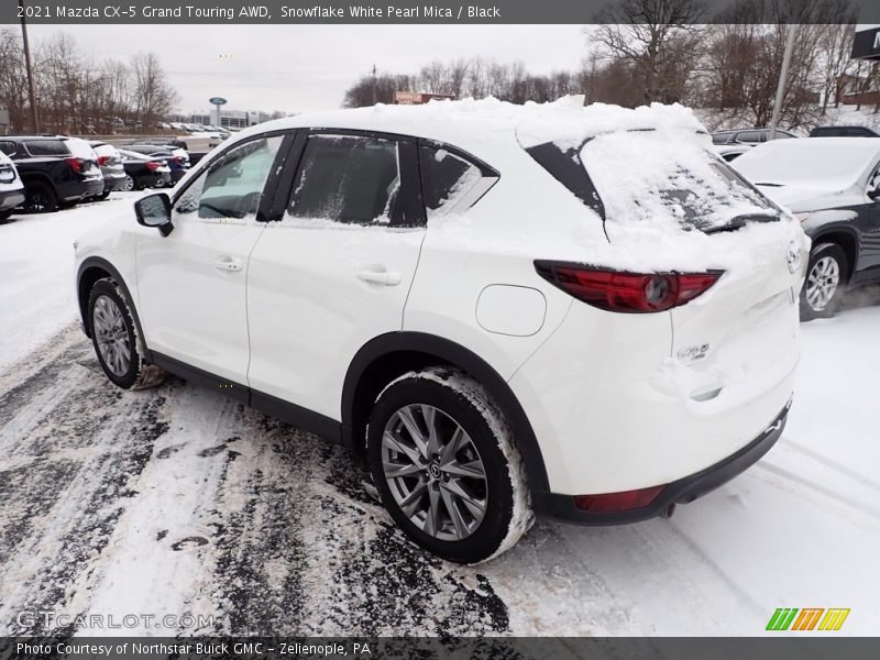 Snowflake White Pearl Mica / Black 2021 Mazda CX-5 Grand Touring AWD