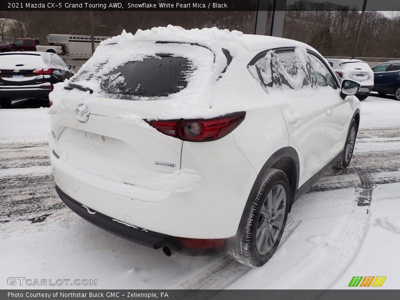 Snowflake White Pearl Mica / Black 2021 Mazda CX-5 Grand Touring AWD