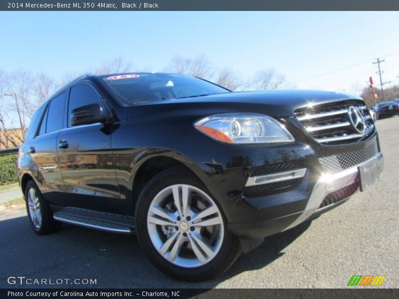 Black / Black 2014 Mercedes-Benz ML 350 4Matic