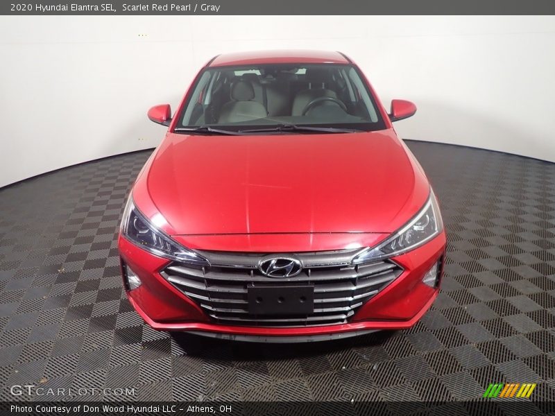 Scarlet Red Pearl / Gray 2020 Hyundai Elantra SEL