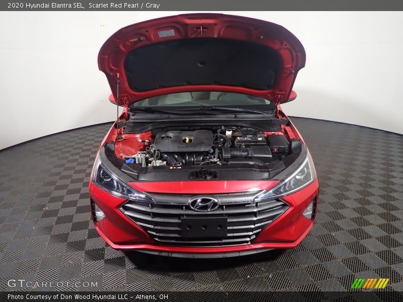 Scarlet Red Pearl / Gray 2020 Hyundai Elantra SEL