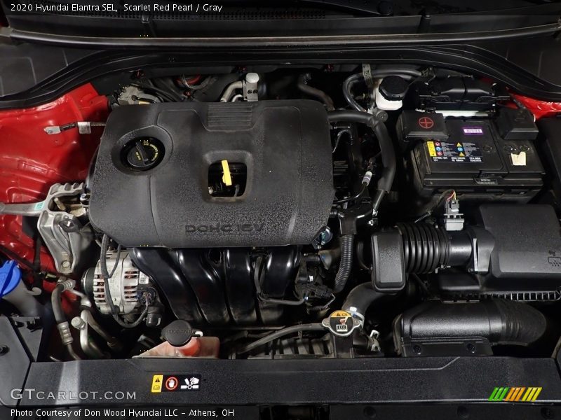 Scarlet Red Pearl / Gray 2020 Hyundai Elantra SEL