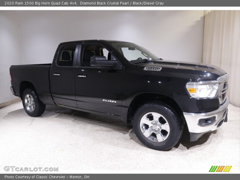Diamond Black Crystal Pearl / Black/Diesel Gray 2020 Ram 1500 Big Horn Quad Cab 4x4