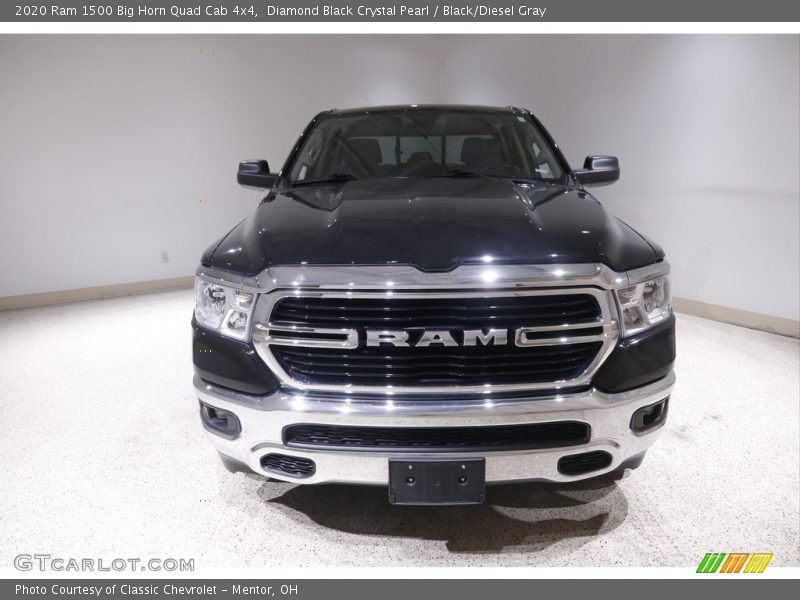 Diamond Black Crystal Pearl / Black/Diesel Gray 2020 Ram 1500 Big Horn Quad Cab 4x4