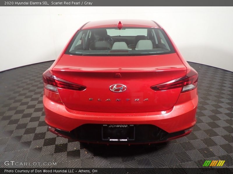 Scarlet Red Pearl / Gray 2020 Hyundai Elantra SEL