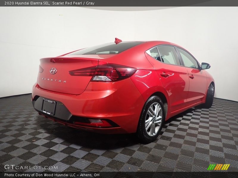 Scarlet Red Pearl / Gray 2020 Hyundai Elantra SEL