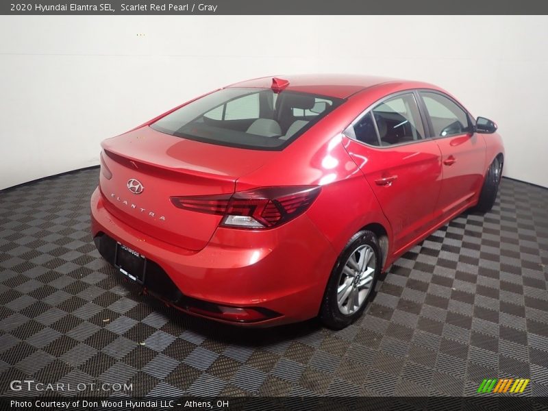 Scarlet Red Pearl / Gray 2020 Hyundai Elantra SEL