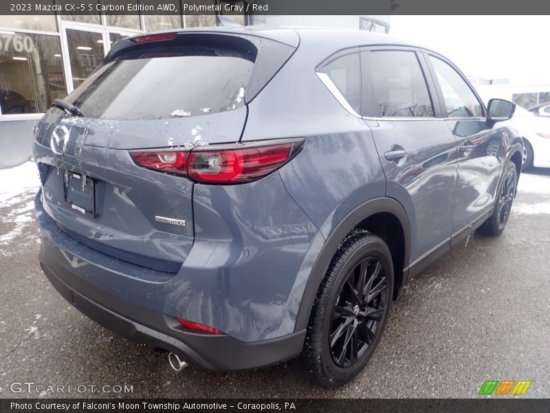 Polymetal Gray / Red 2023 Mazda CX-5 S Carbon Edition AWD