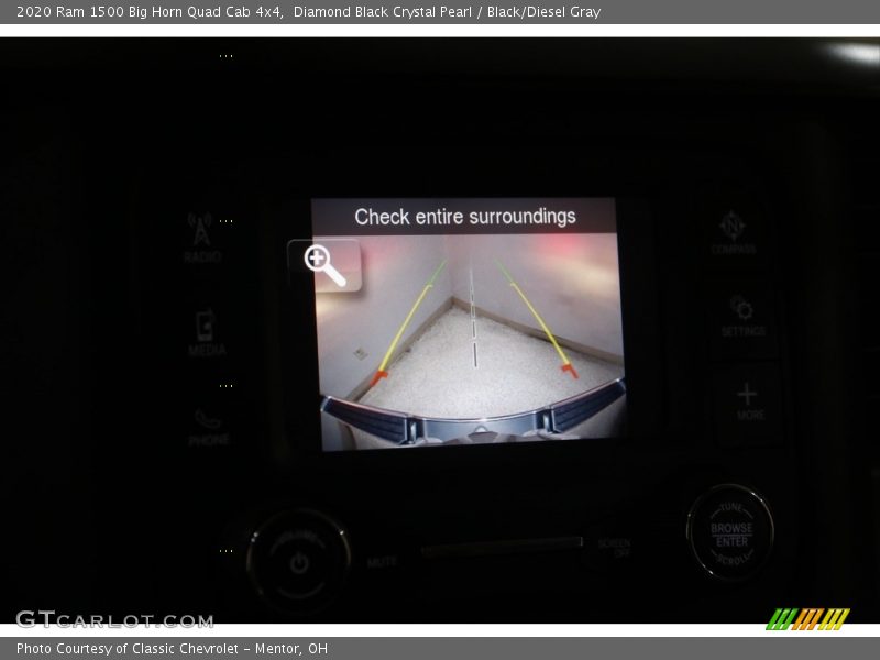 Diamond Black Crystal Pearl / Black/Diesel Gray 2020 Ram 1500 Big Horn Quad Cab 4x4