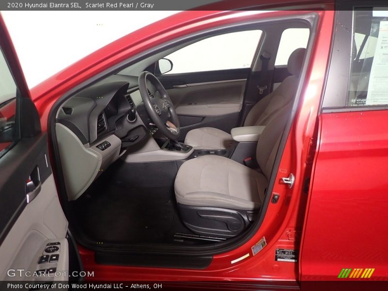 Scarlet Red Pearl / Gray 2020 Hyundai Elantra SEL