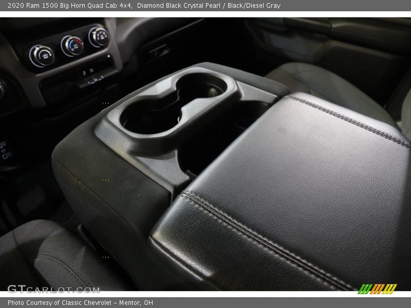 Diamond Black Crystal Pearl / Black/Diesel Gray 2020 Ram 1500 Big Horn Quad Cab 4x4
