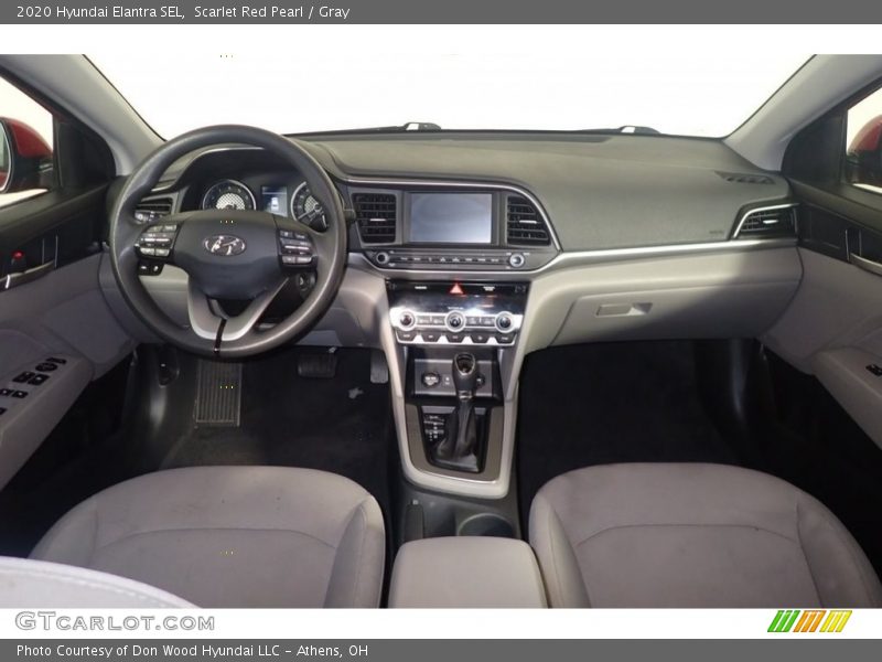 Scarlet Red Pearl / Gray 2020 Hyundai Elantra SEL