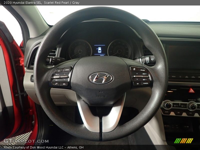 Scarlet Red Pearl / Gray 2020 Hyundai Elantra SEL