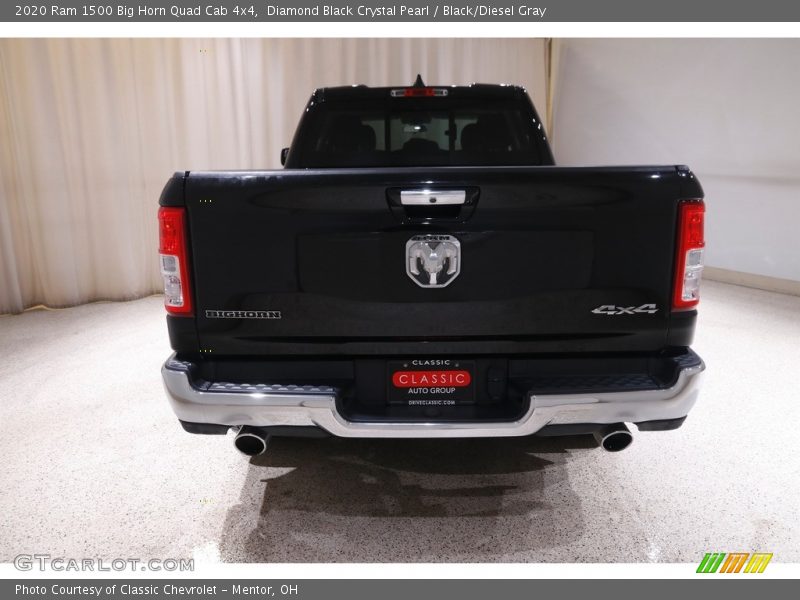 Diamond Black Crystal Pearl / Black/Diesel Gray 2020 Ram 1500 Big Horn Quad Cab 4x4